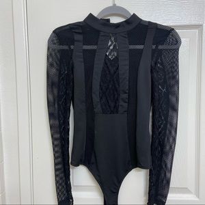 Windsor Sexy Black Bodysuit